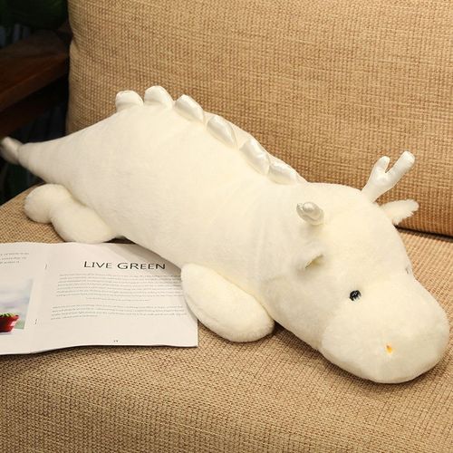 Oreiller De Sommeil Dragon Year Jouet En Peluche Grand Poupée De Dinosaure Cadeau Pour Enfants De Couleur Blanche Petite Taille 140cm 1.4kg