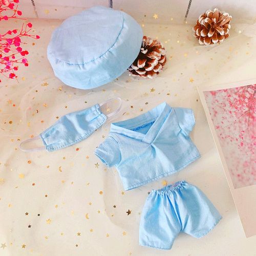 Blouse De Docteur Blanche En Tissu De Poupée Kit De 20 Cm Pour Chirurgie Ensemble De 4 Pièces Couleur De Survêtement Pour Poupées
