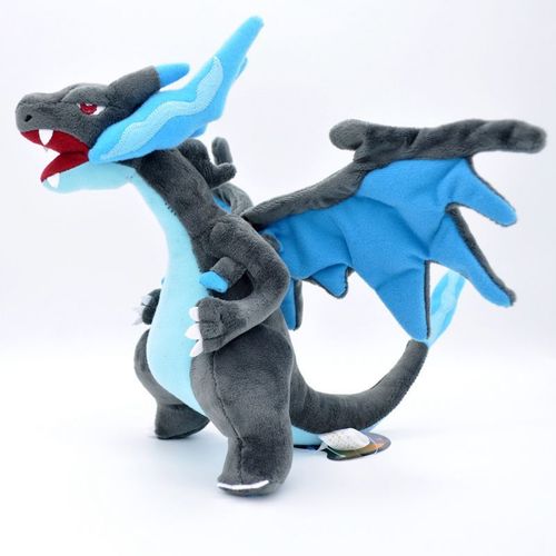 Dragon À Pulvérisation Xy Grande Taille 23cm Version Evolutée De Petit Dragon Jaune Et Bleu Jouet En Peluche Pour Enfants