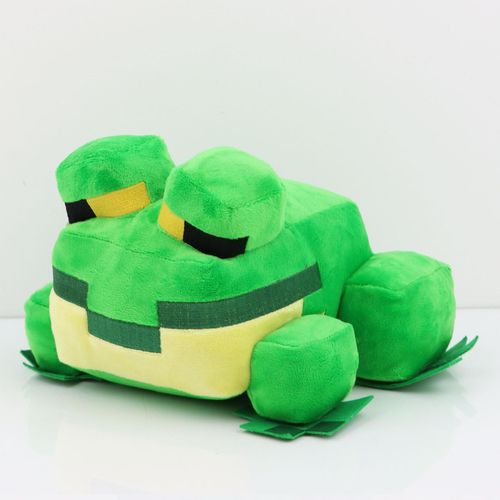 Jouet En Peluche Minecraft Grenouille Disponible En Stock De 27cm Vert Style Pixel Blocks De Monde En Gros