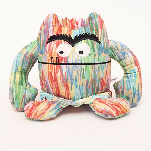 Jouet En Peluche De Petit Monstre Coloré Grand Jouet En Peluche Poupée De Monstre À Longues Moustaches Cadeau Pour Enfants