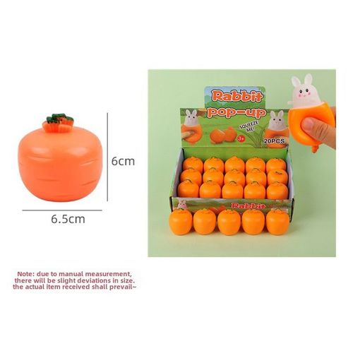 Jouet De Soulagement De Stress En Forme De Lapin De Carotte Pour Réduire Le Stress Couleur De La Carotte À Souleigner