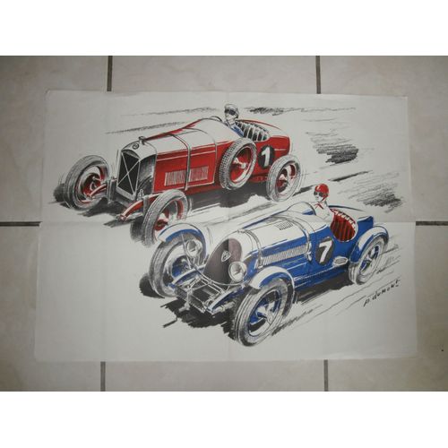 2 Autos De Course Par P. Dumont.
