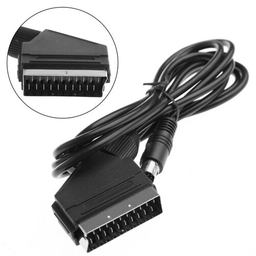 YOINS® Noir 1.8 M/6FT Péritel AV TV Vidéo Câble Plomb Pour Sega Saturn NTSC et PAL Version # R179T #