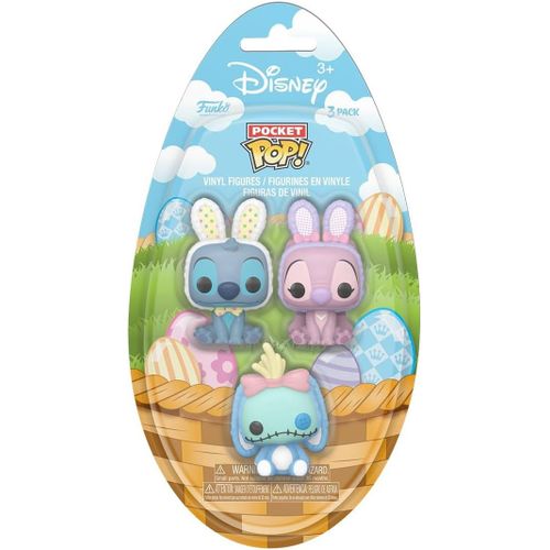 Figurine Funko Pop - Lilo Et Stitch [Disney] - Stitch / Angel / Souillon (Pâques) - Pocket Pack (83110)
