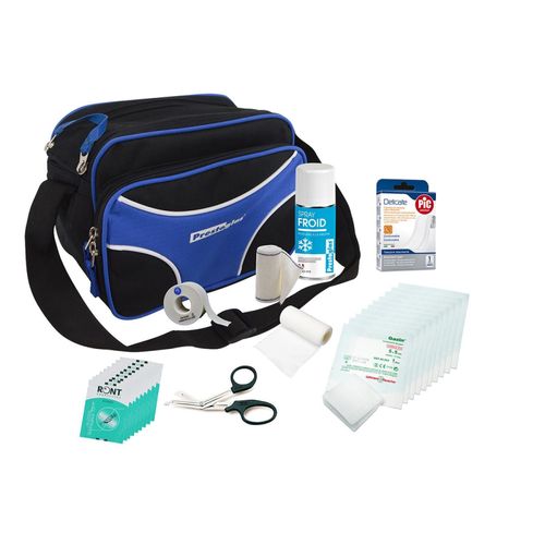 Sac Soigneur Junior 1er Secours Sporti France - Noir / Bleu
