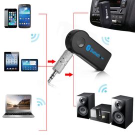 Récepteur Bluetooth De Voiture Kit Portable Sans Fil Audio Adaptateur 3.5mm Stéréo Pour La Maison Au