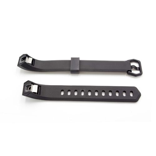 Vhbw Bracelet Tpe L 10.5cm + 11.5cm Compatible Avec Fitbit Alta Hr Montre Connectée - Noir
