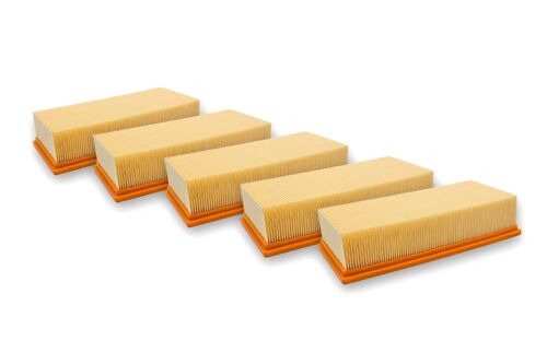 vhbw 5x filtre à pris plats pour aspirateur robot Kärcher NT 65/2 Ap, NT 65/2 Eco, NT 65/2 Eco Tc, NT 72/2 Eco Tc, NT 75/2 Ap Me Tc