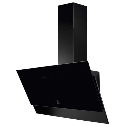 Electrolux - Hotte décorative inclinée 90cm 460m3/h noir LFV429K