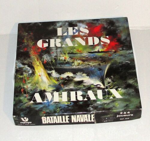 Les Grands Amiraux Capiepa 1970 - Jeu De Societe Bataille Navale Pions En Bois