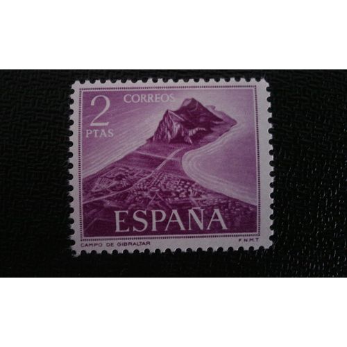 Timbre Espagne ( Yt 1594 ) 1967 Domaine De Gibraltar