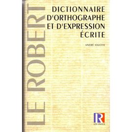 Dictionnaire D'orthographe Et D'expression Écrite