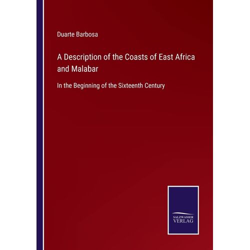 A Description Of The Coasts Of East Africa And Malabar