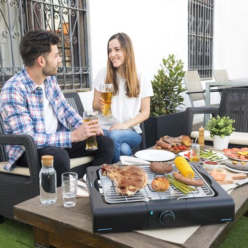 ASFASFq-big Barbecue de Table électrique PerfectSteak 4200 Way de 2400 W, Gril en Acier Inoxydable et Hauteur Ajustable sur 3 Niveaux, Noire
