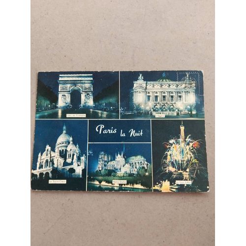 Carte Postale Paris La Nuit