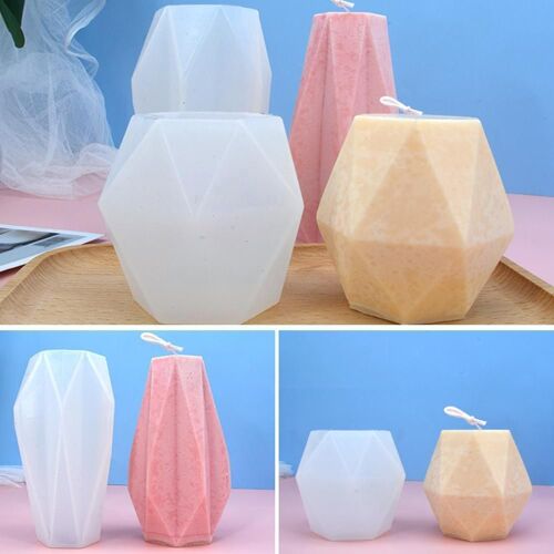 Moule En Silicone Pour Fabrication De Bougies, Forme Géométrique 3d, Résine Époxy Pour Savon Artisanal Fait À La Main, Décoration De Maison, A4m8