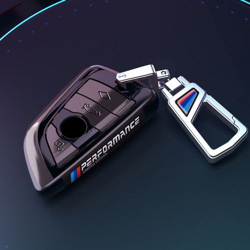 Métal Argenté Noir - Coque De Clé De Voiture Pour Bmw X1, X3, X5, X6, Séries 1, 2, 5, 7, F15, F16, E53, E70, E39, F10, F30, G30, G11, F48, F39, G01