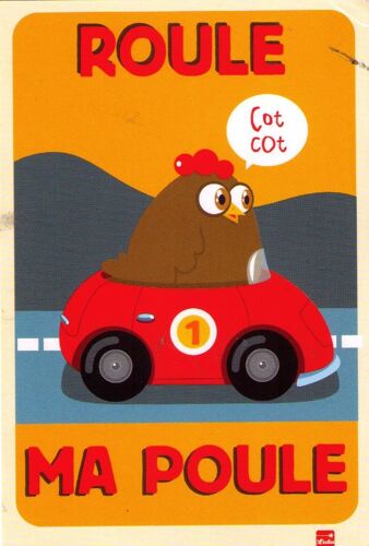 Carte Postale "Roule Ma Poule" Vierge