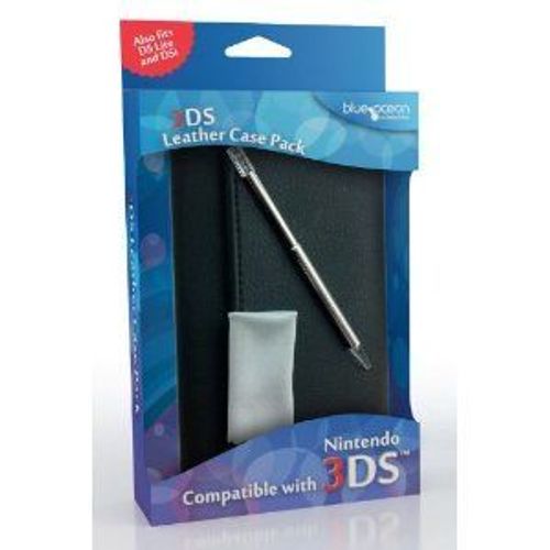 Sacoche En Cuir Noire 3ds Avec Stylet