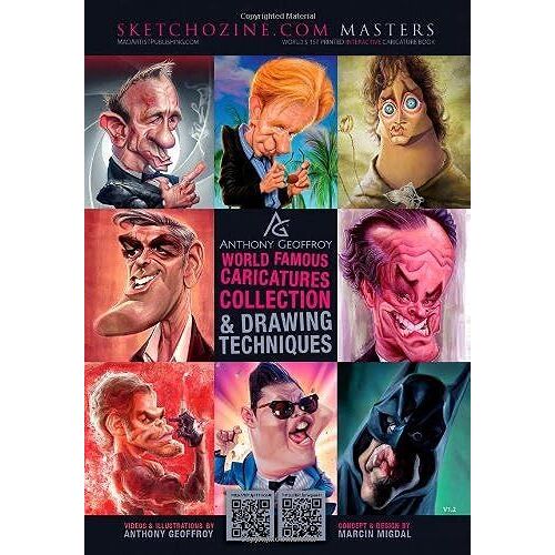 World Famous Caricatures Collection & Drawing Techniques