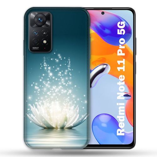Coque Pour Xiaomi Redmi Note 11 Pro / 11 Pro 5g Fleur Lotus Blanc