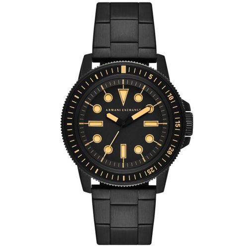 Armani Exchange Montre Noir Analogique Hommes Leonardo Ax1855