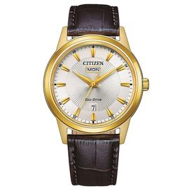 Citizen Montre Marron Analogique Hommes Aw0102-13ae