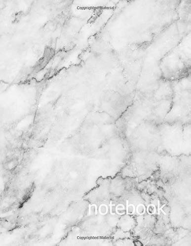 Notebook: Narrow Ruled, Marble (8.5 X 11 Inches)