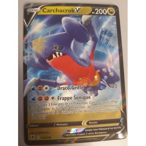 Carchacrok V - 117/189 - Pokémon Astres Radieux 