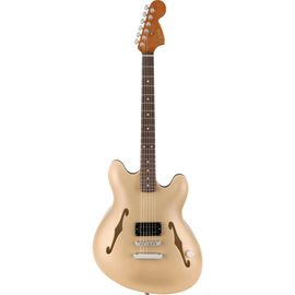 Fender Tom Delonge Starcaster Rw Satin Shoreline Gold Guitare Semi-Hollow Body