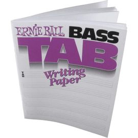 Ernie Ball 7022 Bass Tab Writing Paper Cahier À Partitions Pour Basse