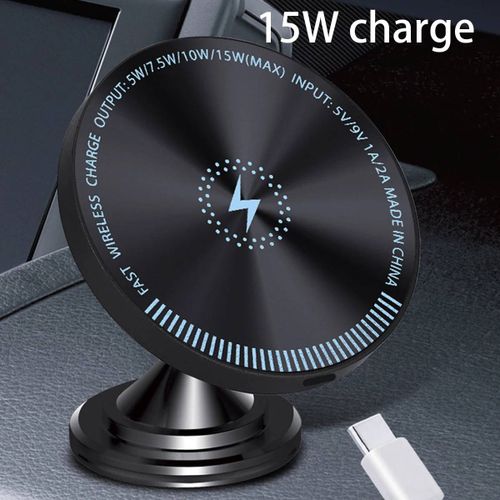 Support de téléphone magnétique pour voiture, 15W, charge sans fil, anneau Magsafe, pour iPhone 14 13 12 Pro Plus, Mini étui MagSafe-15W wiless charge