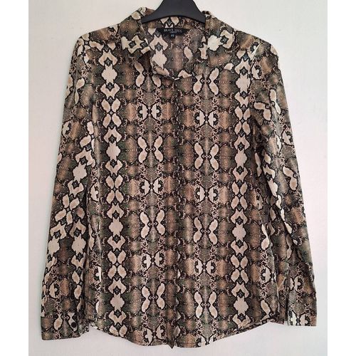 Chemise Manches Longues Imprimé Serpent