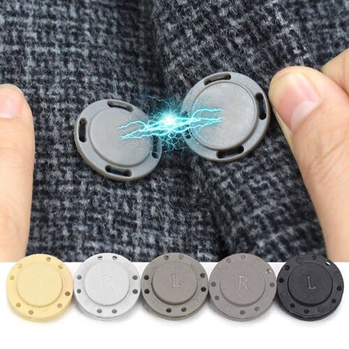 Bouton De Fermeture Magnétique, 10 Paires, Boutons De Couture Ronds Cachés, Faciles À Utiliser 40je