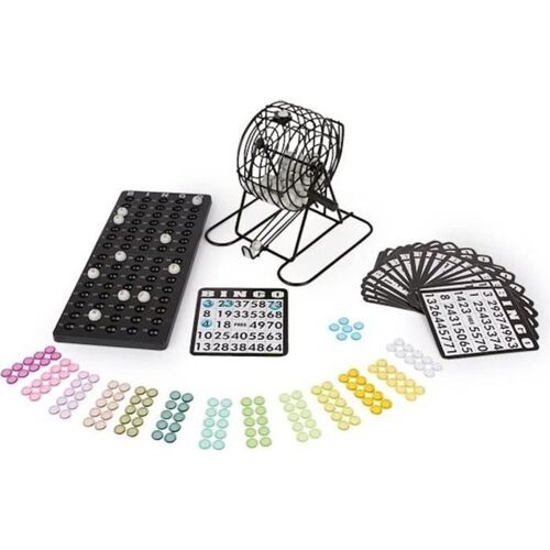 Jeu De Bingo Jeu De Loto Avec Moulin Et Cartes Boules, Cartes Et Fiches Comprises