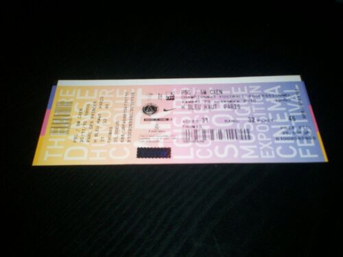 Billet Psg Sm Caen 2010