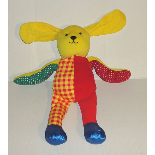 Peluche Chien Magnetique Multicolore Berchet - Doudou Chien 41 Cm