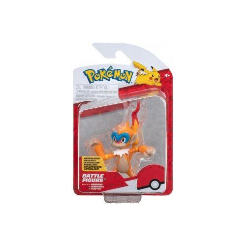 Coffret Figurine Pokemon Chimpenfeu - Figurine Combat orange - Set Jouet Garcon et 1 Carte Animal