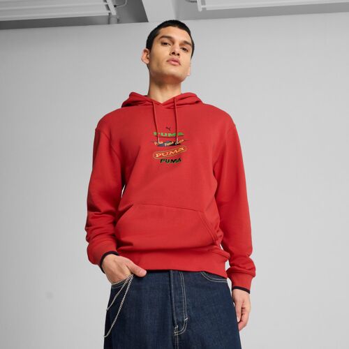 Puma Hoodie Avec Motif Wardrobe Essentials Homme, Vêtements, Rouge Fire, Xs