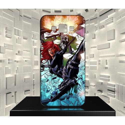 Coque Design Galaxy J5 (2016) La Veuve Noire Black Widow Avengers Comics 05