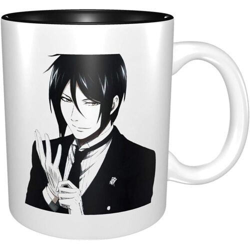 Black Butler Sebastian Michaelis Anime Ceramic Cup Coffee Mug Unique Funny Coffee Mug Novelty Travel Mug For Men & Women Tea Mugs & Coffee Cups
