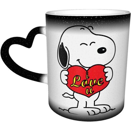 Snoopy Starry Sky Color Changing Mug Porcelain Cup Ceramics Home Use Office Environmental Protection