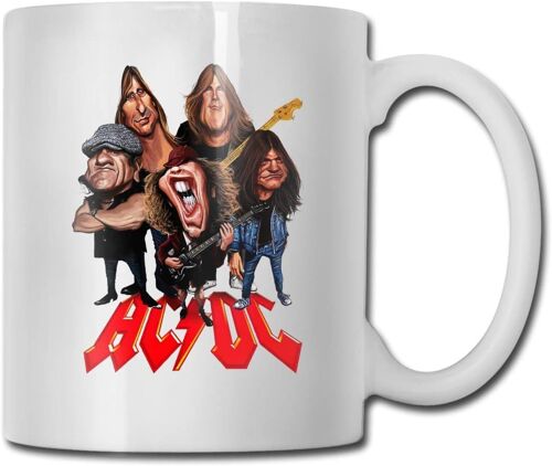 Acdc Back In Black Ceramic Cup Mug 330ml Humanized Design Cup Gift