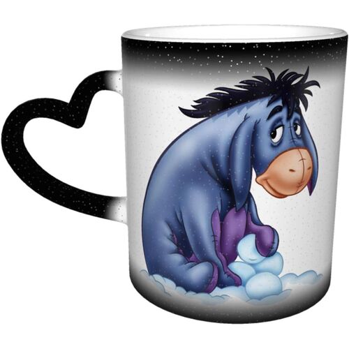 Acmiran Eeyore Starry Sky Color Changing Mug Porcelain Cup Ceramics Home Use Office Environmental Protection