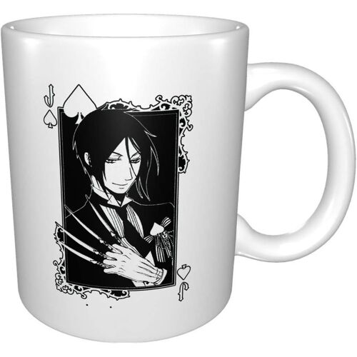 Black Butler Sebastian Michaelis Anime Ceramic Cup Coffee Mug Unique Funny Coffee Mug Novelty Travel Mug For Men & Women Tea Mugs & Coffee Cups-Black Butler15