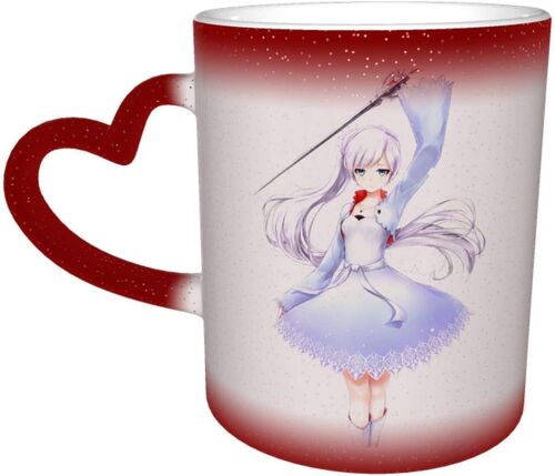 Rwby Weiss Schnee Anime Ceramic Heat Sensitive Color Changing Coffee Mug Starry Sky Travel Mug Coffee Mugs & Coffee Cups