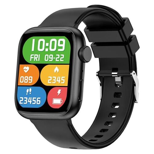 Forever IGo Watch 3 JW-500 - Alliage de zinc - Montre connectée avec bracelet - silicone - taille du poignet : jusque 220 mm - affichage 1.83" - Bluetooth - 52 g - noir