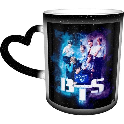 Bts Army Ceramic Heat Sensitive Color Changing Coffee Mug Tea Mugs&coffee Cups Starry Sky Novelty Travel Mug