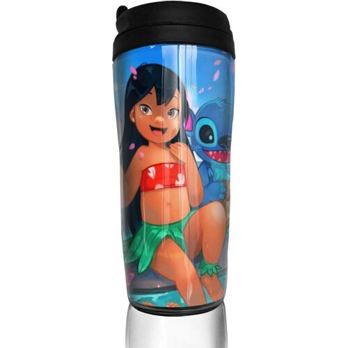 Moana Lilo And Stitch Coffee Cups Travel Mug Warmer Tumbler Cup, Customize Art Water Bottle Coffee Cups With Lids 350ml